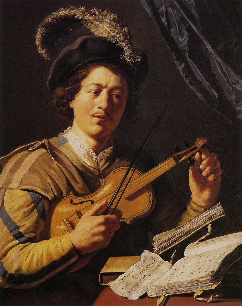 Jan Lievens - A Young Man Tuning a Violin