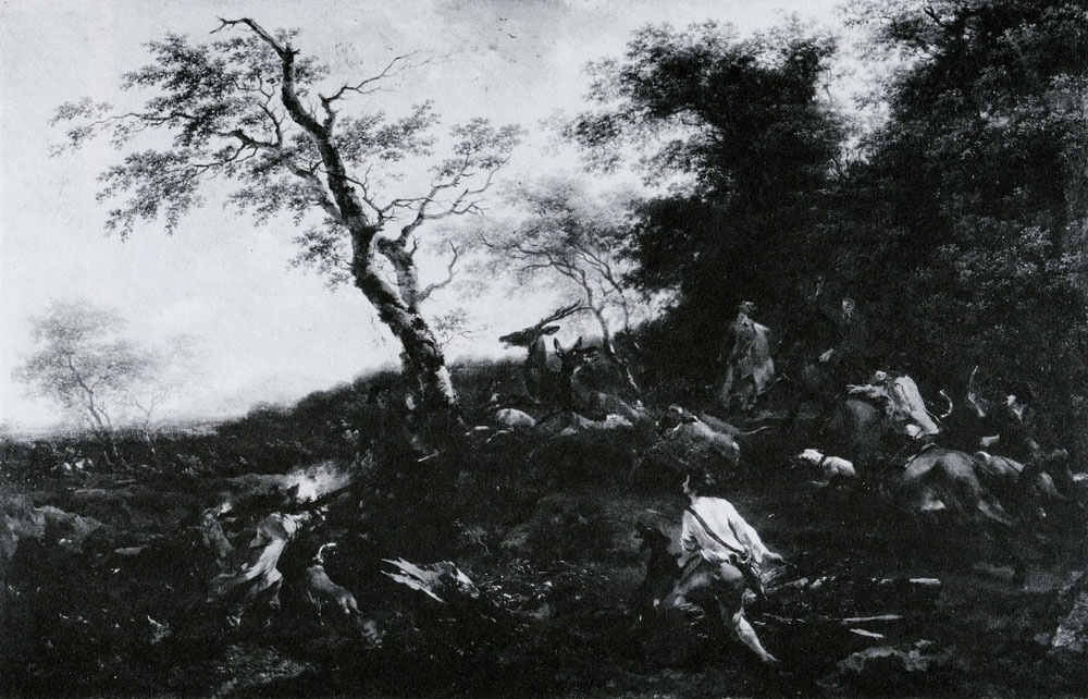 Nicolaes Berchem - A stag hunt