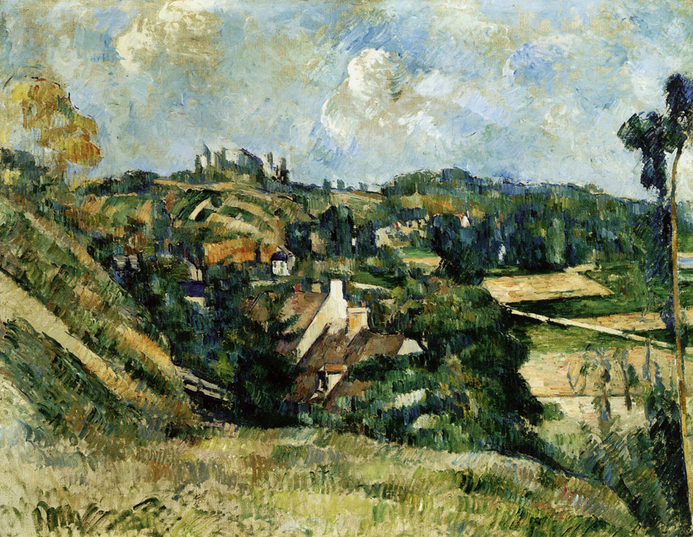 Paul Cézanne - Houses at Pontoise, near Valhermeil