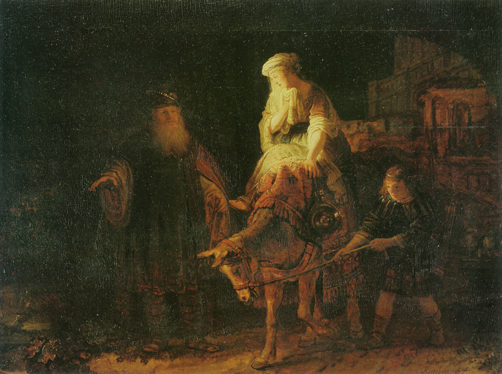Rembrandt? - The Departure of the Shunamite Woman