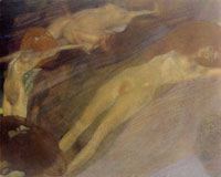 Gustav Klimt Moving Water