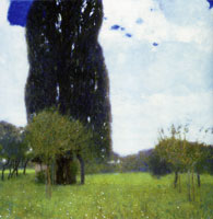 Gustav Klimt The Tall Poplar Tree I
