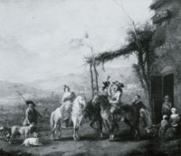 Johannes Lingelbach A hunting party