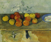 Paul Cézanne Apples and biscuits