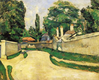 Paul Cézanne Houses Along a Road