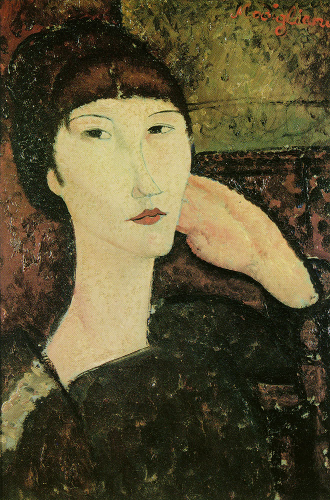 Amedeo Modigliani - Adrienne (Woman with Bangs)