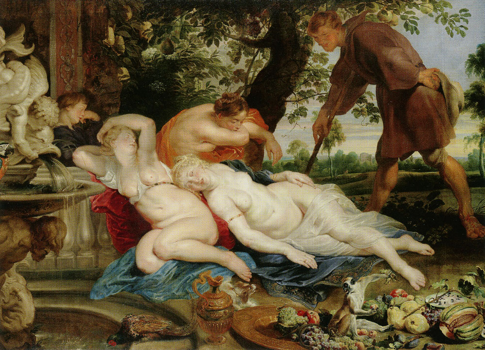 Peter Paul Rubens with the collaboration of Frans Snyders and Jan Wildens - Cymon and Iphigenia