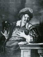 Frans van Mieris the Elder Man Holding a Roemer