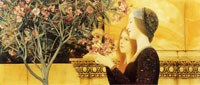 Gustav Klimt Two Girls with an Oleander