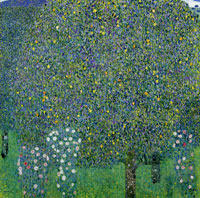 Gustav Klimt Roses under Trees