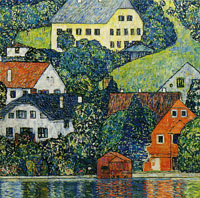 Gustav Klimt Houses in Unterach on the Attersee