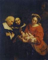 Jacob van Oost the Elder The Holy Family with Donors