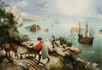 Jan Brueghel (?) after Pieter Bruegel Fall of Icarus