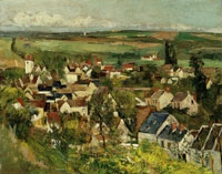 Paul Cézanne Auvers-sur-Oise, panoramic view