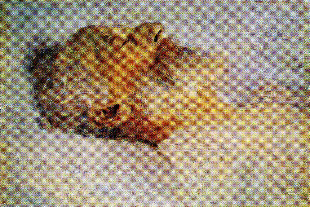 Gustav Klimt - Old Man on His Deathbed