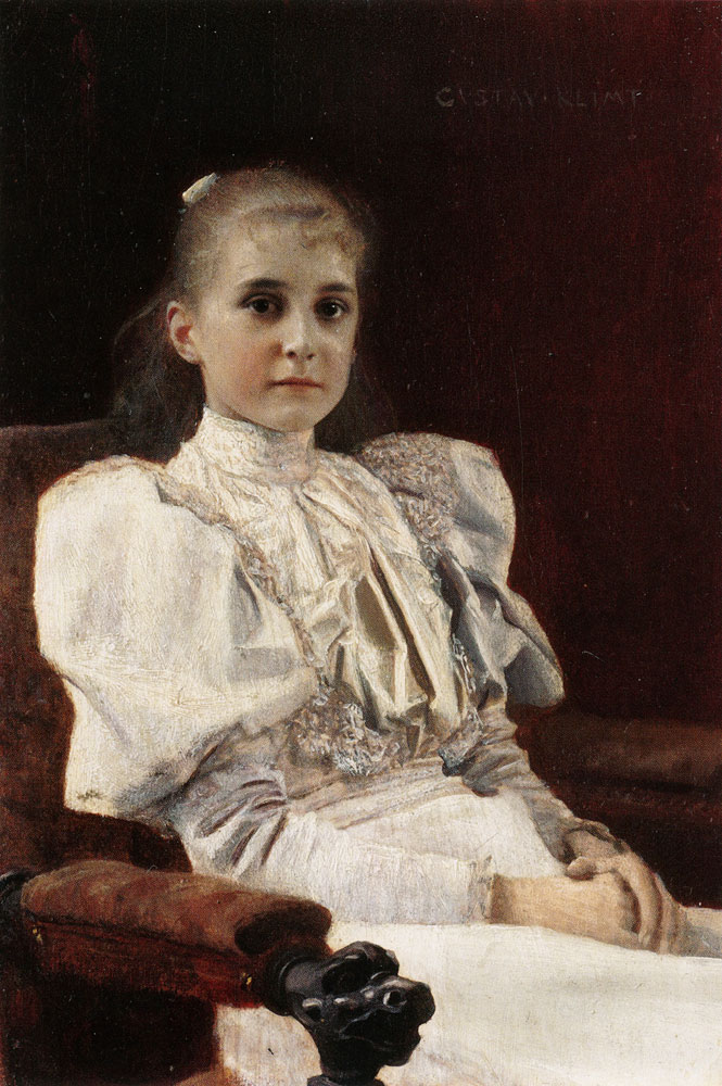 Gustav Klimt - Seated Young Girl