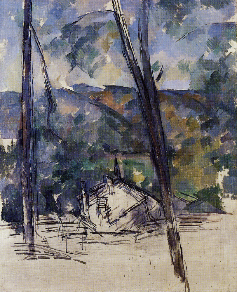 Paul Cézanne - View of the Road to Tholonet near the château noir