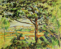 Paul Cézanne Grand pin et terres rouges