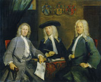 Cornelis Troost Three wardens of the Surgeons Guild