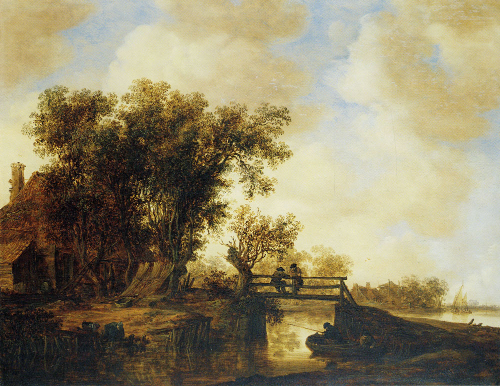 Jan van Goyen - Landscape with a bridge