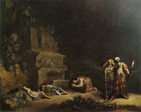 Leonaert Bramer The Finding of the Bodies of Pyramus and Thisbe