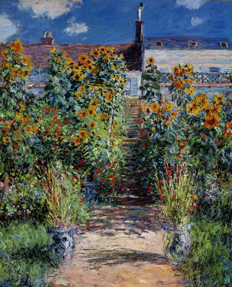 Claude Monet - The Artist's Garden at Vétheuil