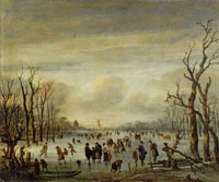 Aert van der Neer Winter Scene on a Frozen River
