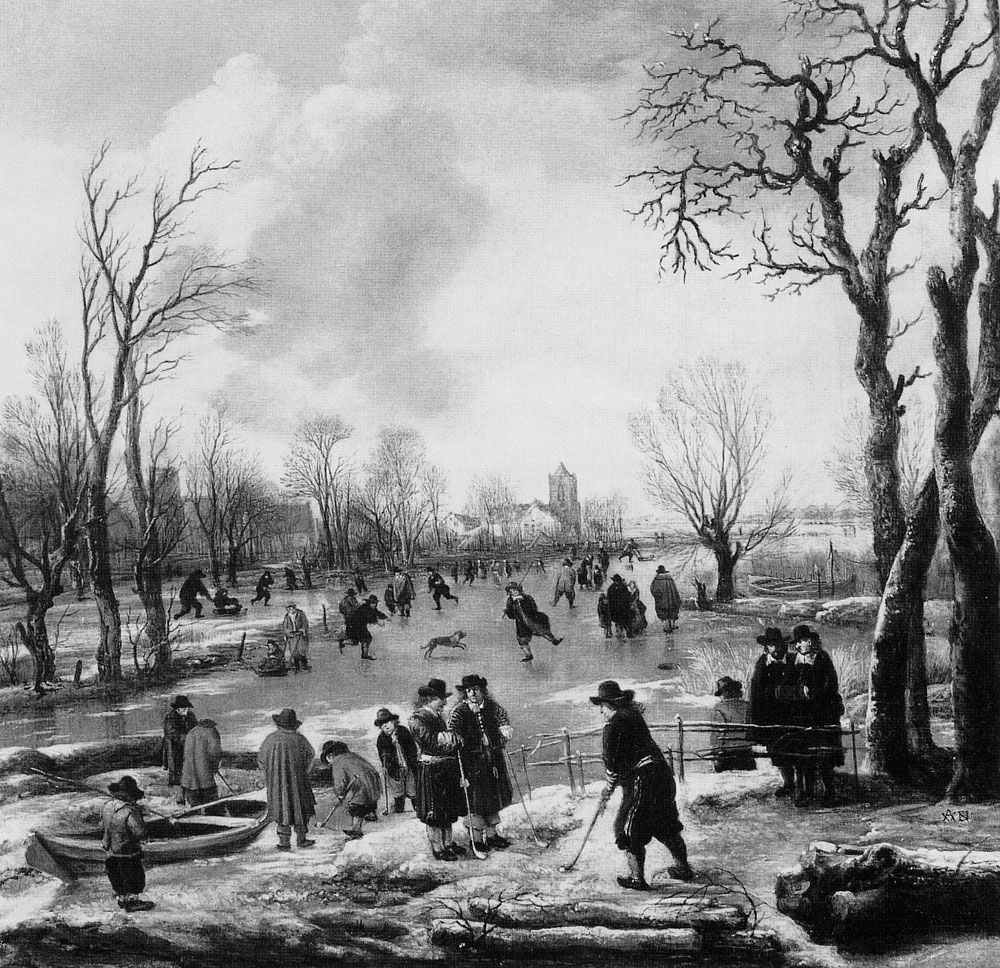 Aert van der Neer - Winter Scene near a Village