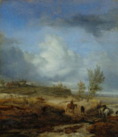Philips Wouwerman Landscape with Horsemen