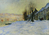 Claude Monet Lavacourt under Snow