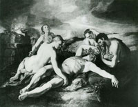 Hendrick Goltzius Adam and Eve Mourning the Body of Abel