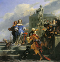 Nicolaes Berchem A Gallant Company on a Quayside