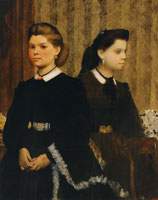 Edgar Degas The Bellelli Sisters (Giovanna and Giuliana Bellelli)