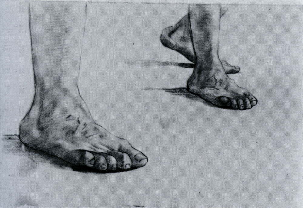 Vincent van Gogh - Studies of a Foot and of a Pair of Feet