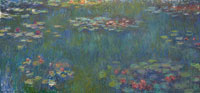 Claude Monet - Green Reflections on the Water-Lily Pond