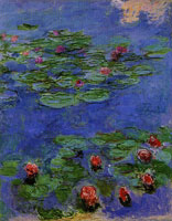 Claude Monet Red Water-Lilies