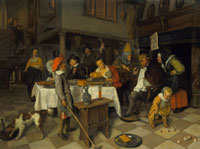 Jan Steen A Twelfth Night Feast: 'The King drinks'