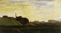 Claude Monet Landscape with Factories