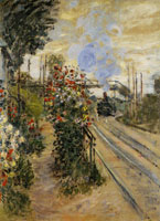 Claude Monet Arriving at Montgeron