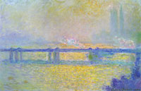 Claude Monet Charing Cross Bridge, Overcast Weather