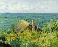 Claude Monet A Hut at Sainte-Adresse