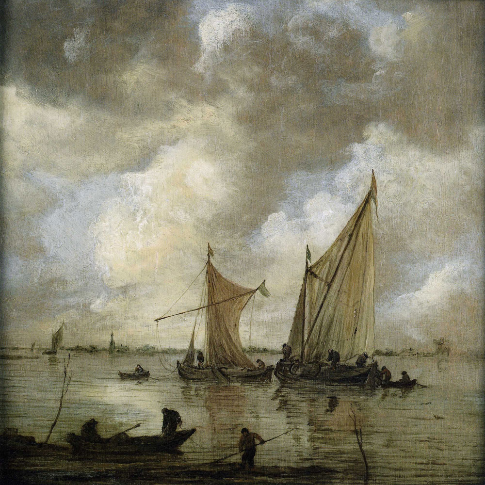 Jan van Goyen - Ships under a Cloudy Sky
