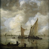 Jan van Goyen Ships under a Cloudy Sky