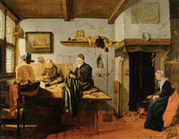 Quiringh van Brekelenkam  Interior of a Tailor's Workshop