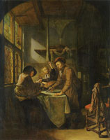 Pieter van Slingelandt A Tailor's Workshop
