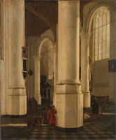 Hendrick Cornelisz. van Vliet Interior of the Oude Kerk in Delft, with the Tomb of Vice-Admiral Pieter Pietersz Heijn