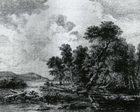 Jacob van Ruisdael - Wood at the Edge of a River