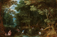 Jan Brueghel the Elder Latona and the Lycian Peasants