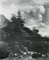 Jacob van Ruisdael - Waterfall in a Mountainous Landscape
