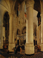 Gerard Houckgeest Interior of Nieuwe Kerk in Delft with the Tomb of William the Silent